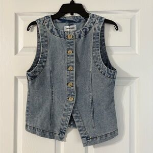 Vigoss Light Blue Denim Vest